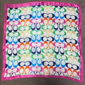 Coach Colorful Rainbow Scarf